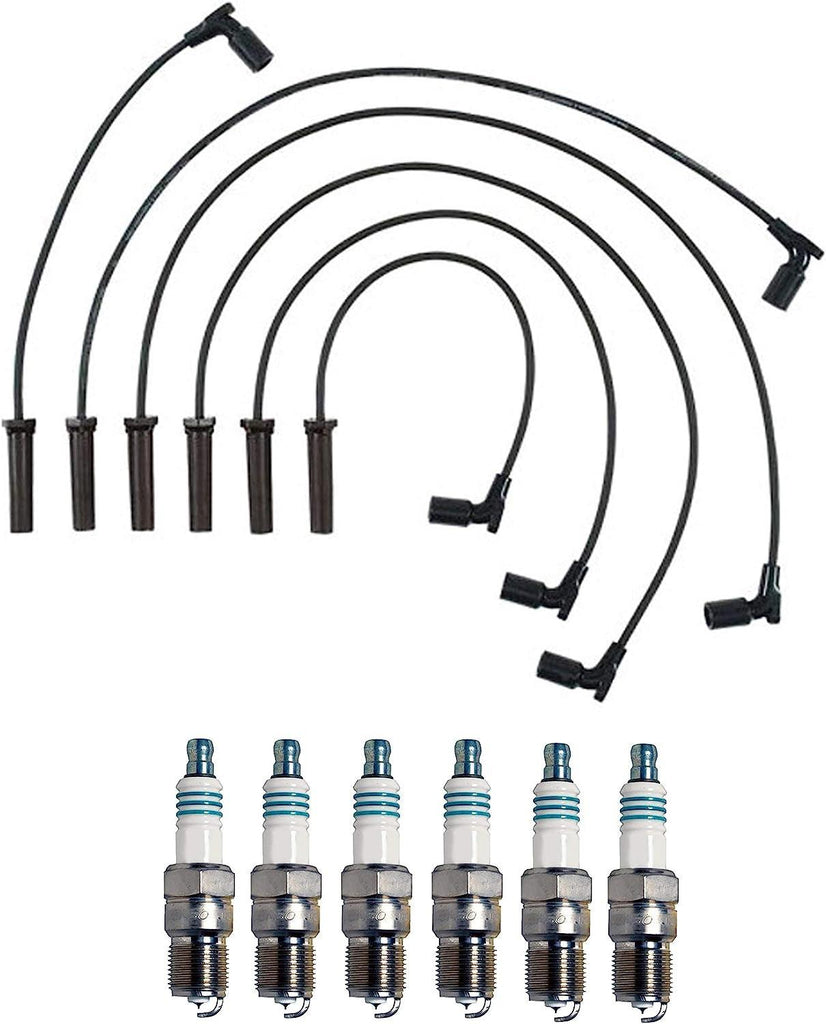 Denso Wire Set 7Mm & 6 Iridium Power Spark Plugs .044 Kit for Chevy Pontiac 3.4L