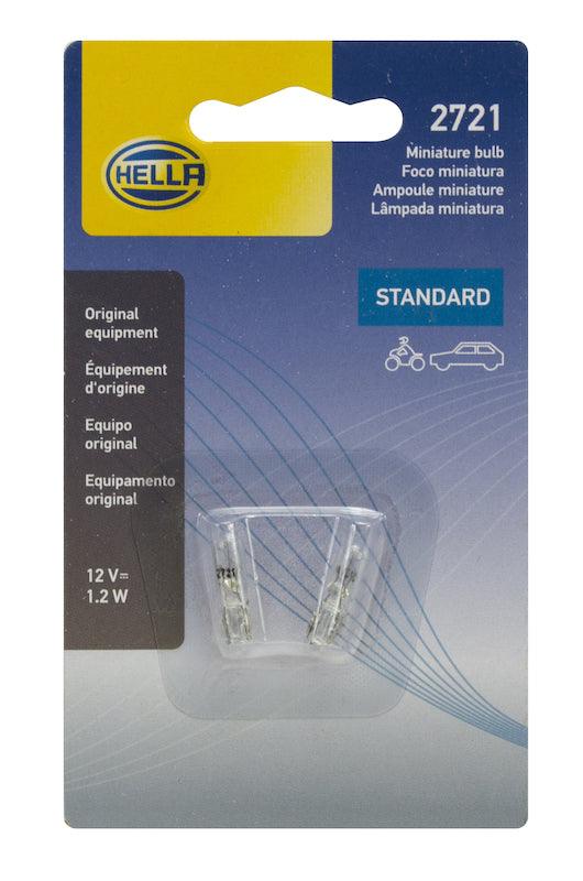 HELLA 2721TB Standard Series Incandescent Miniature Light Bulb - greatparts