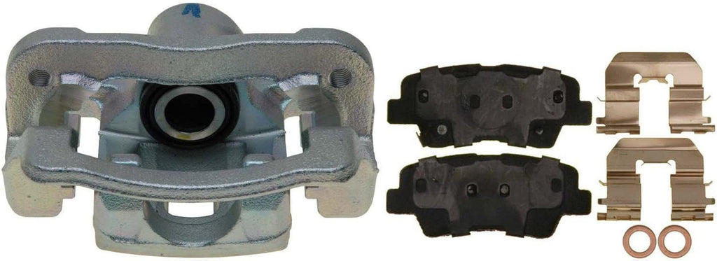 Professional 18R12512 Rear Driver Side Disc Brake Caliper Assembly with Ceramic Pads (Loaded Non-Coated), Remanufactured