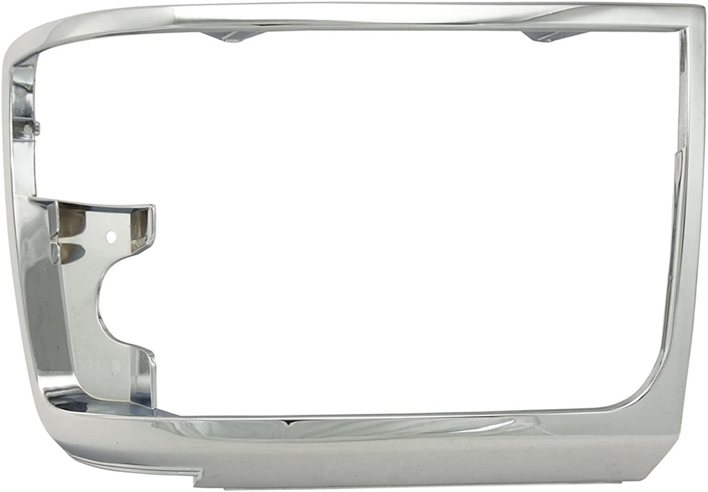 Chrome Headlights Headlamps Trim Bezel Pair Set for Bronco F150 Pickup Truck