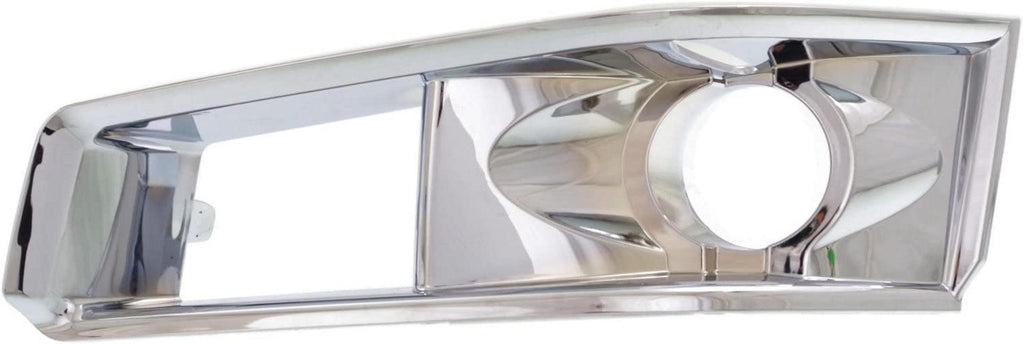 Fog Light Trim SET Compatible with 2008-2015 Cadillac CTS Chrome for Models with HID Headlights Front, Driver and Passenger Side