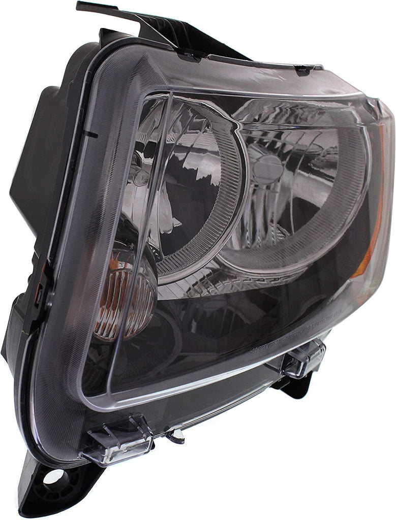 Headlight for JEEP COMPASS 13-17 LH Assembly Standard Type (13-13 W/Black Trim)