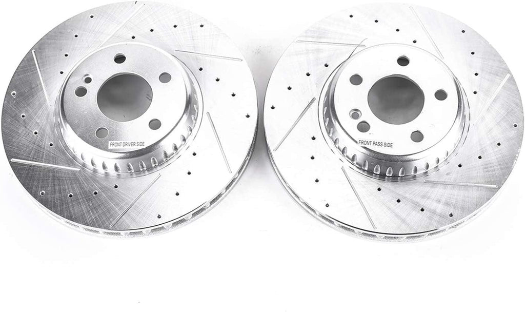 EBR1604XPR Front Evolution Performance Drilled, Slotted & Plated Brake Rotor Pair