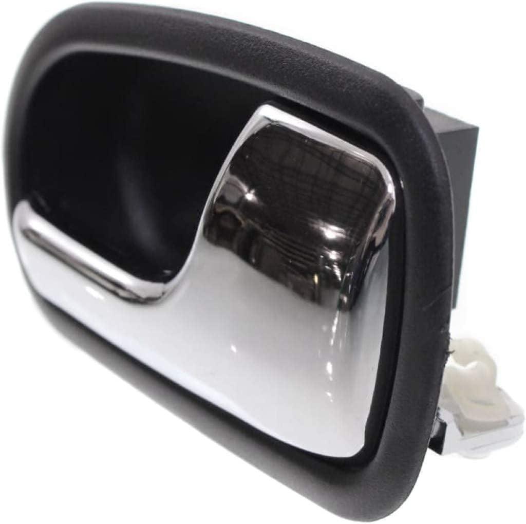 For Mazda Protege Interior Door Handle Front or Rear, Passenger Side Black Bezel with Chrome Lever 1995-2003 | Trim:All Submodels | MA1353109 | S54N58330B65