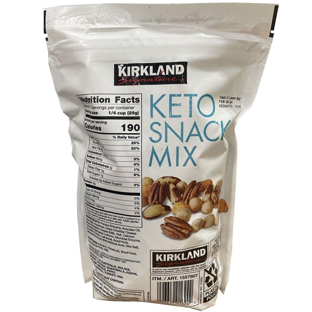 2 Packs Kirkland Signature Keto Snack Mix 24 Oz