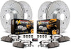 K7101-36 Front and Rear Z36 Truck & Tow Brake Kit, Carbon Fiber Ceramic Brake Pads and Drilled/Slotted Brake Rotors