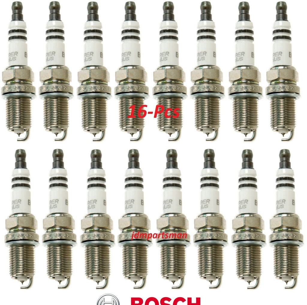 Mercedes Benz V8 Bosch OEM 16-Pc Set Platinum plus Spark Plugs FR8DPP33