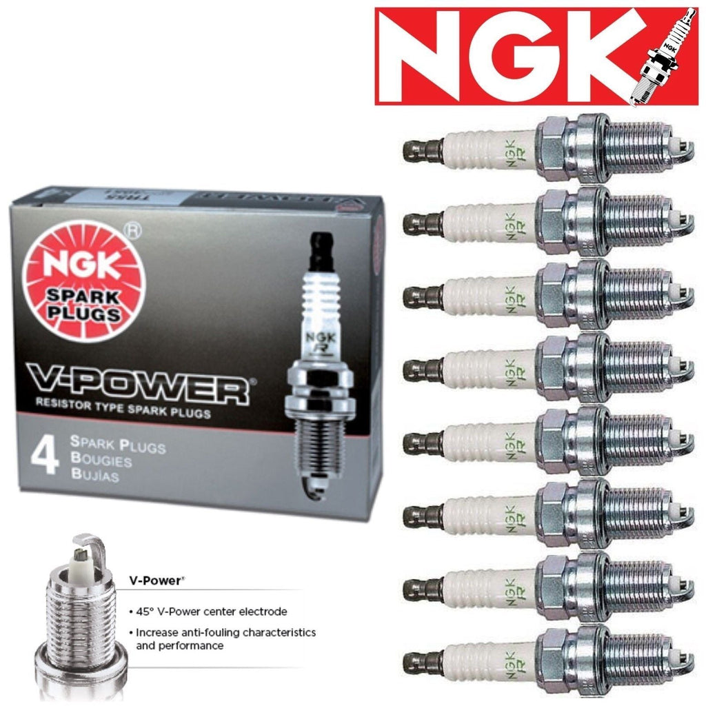 8 Pack NGK V-Power Spark Plugs 1992-2011 Mercury Grand Marquis GAS 4.6L V8