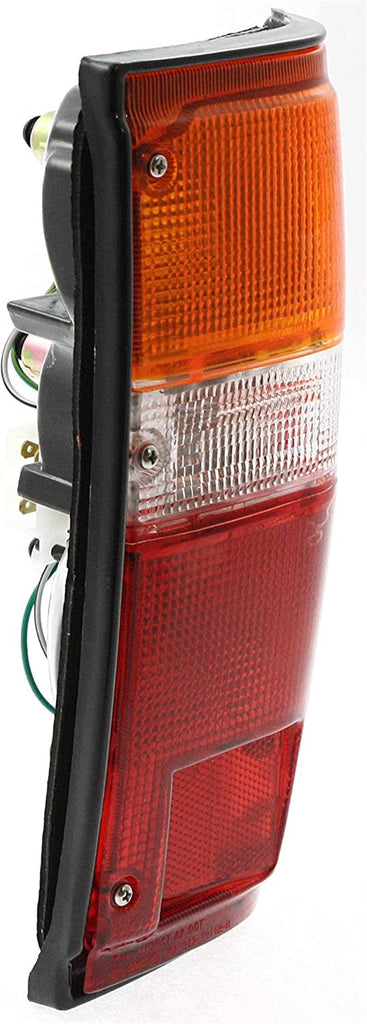 Tail Light Lamp Set Assembly Compatible with 1984-1988 Toyota Pickup, 1984-1989 4Runner, Black Trim with Bulb Driver and Passenger Side