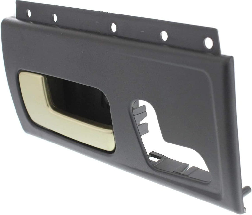 Interior Door Handle Compatible with 2003-2011 Lincoln Town Car Front, Driver Side Black Bezel with Chrome/Gold Lever