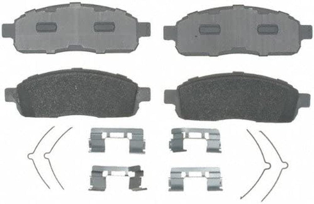 Silver 14D1083MH Semi-Metallic Front Disc Brake Pad Set with Hardware