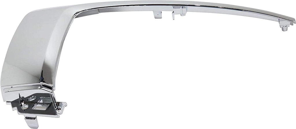 Front Bumper Trim Compatible with 2016-2020 Mitsubishi Outlander Center Garnish Chrome Driver Side