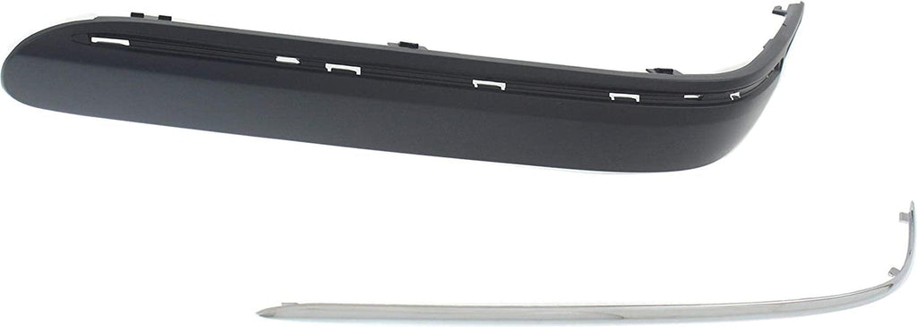 Front Bumper Trim Compatible with 2001-2005 Mercedes Benz C240, Fits 2001-2005 Mercedes Benz C320 Primed Driver Side