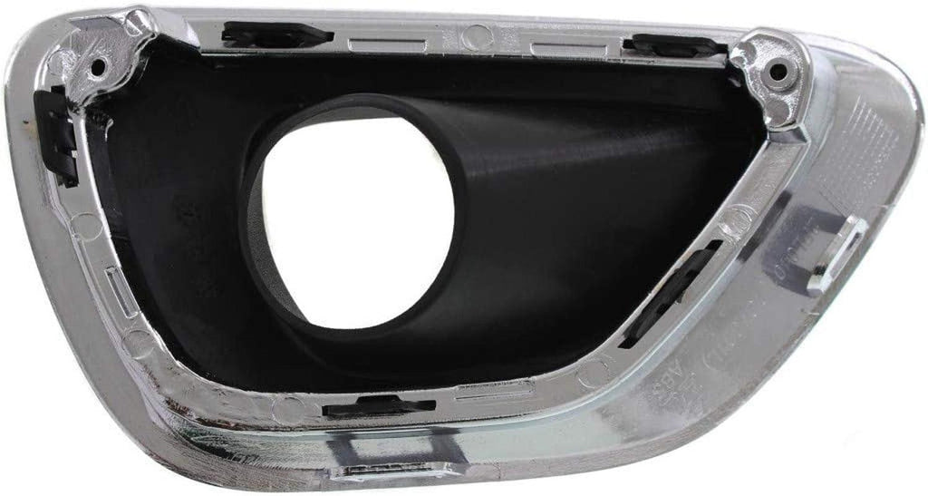 Compatible with Jeep Grand Cherokee Fog Light Cover 2014 2015 2016 Driver Side | Black & Chrome | W/Chrome Trim | DOT/SAE Compliance | CH1038147