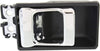 for Nissan D21 1986-1992 Interior Door Handle Driver or Passenger Side | Front | Chrome Lever | Black Housing | Plastic | Replacement for 8067001G00, 8067101G00