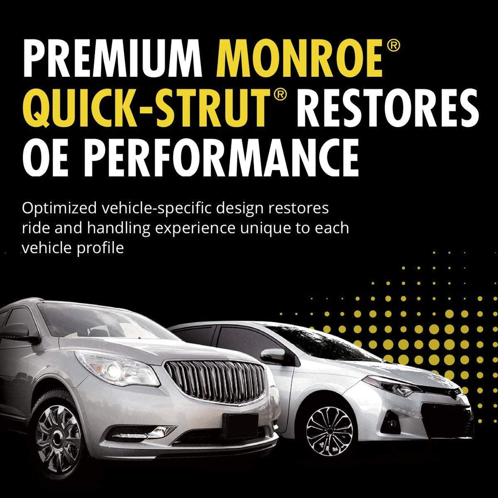 Featuring a Vehicle-Specific Design, Monroe Quick-Strut Strut Assemblies Are Fit Checked, Ride Tested and Engineered to Restore Factory Ride Height and Ride Performance. Assembled in Paragould, AR, They Include All Required Components in a Single Unit.