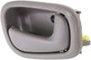 for Toyota Corolla 1999-2002 Interior Door Handle Passenger Side Front/Rear Gray | Replacement for GM1353138 | 94859665