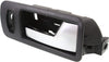 Interior Door Handle Set Compatible with 2005-2014 Ford Mustang Front, Driver and Passenger Side Black Bezel with Silver Lever