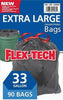 2X Kirkland Signature Flex-Tech Drawstring Trash Bags 33 Gallon 90Ct,Total 180Ct