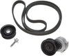 Professional 38342K Double-Sided Serpentine Belt Kit with Tensioner, Idler Pulley, and Bolt