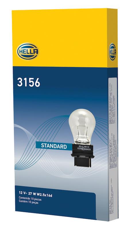 HELLA 3156 Standard Series Incandescent Miniature Light Bulb - greatparts