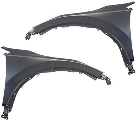 Partomotive For 17-19 CR-V CRV 1.5L/2.4L Front Fender Quarter Panel Primed Steel SET PAIR