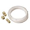 TUBING NYLON 1/8 in. 12FT. LENGTH INCL. 1/8 in. NPTF BRASS COMPRESSION FITTINGS - greatparts