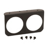 GAUGE MOUNTING PANEL DUAL 2-5/8 in. BLACK ALUMINUM - greatparts