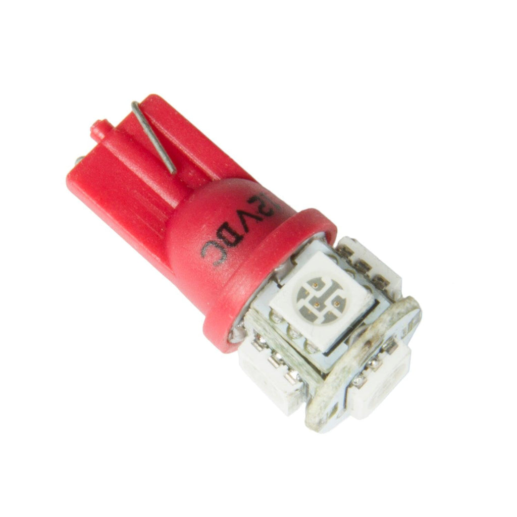 LED BULB REPLACEMENT T3 WEDGE RED - greatparts