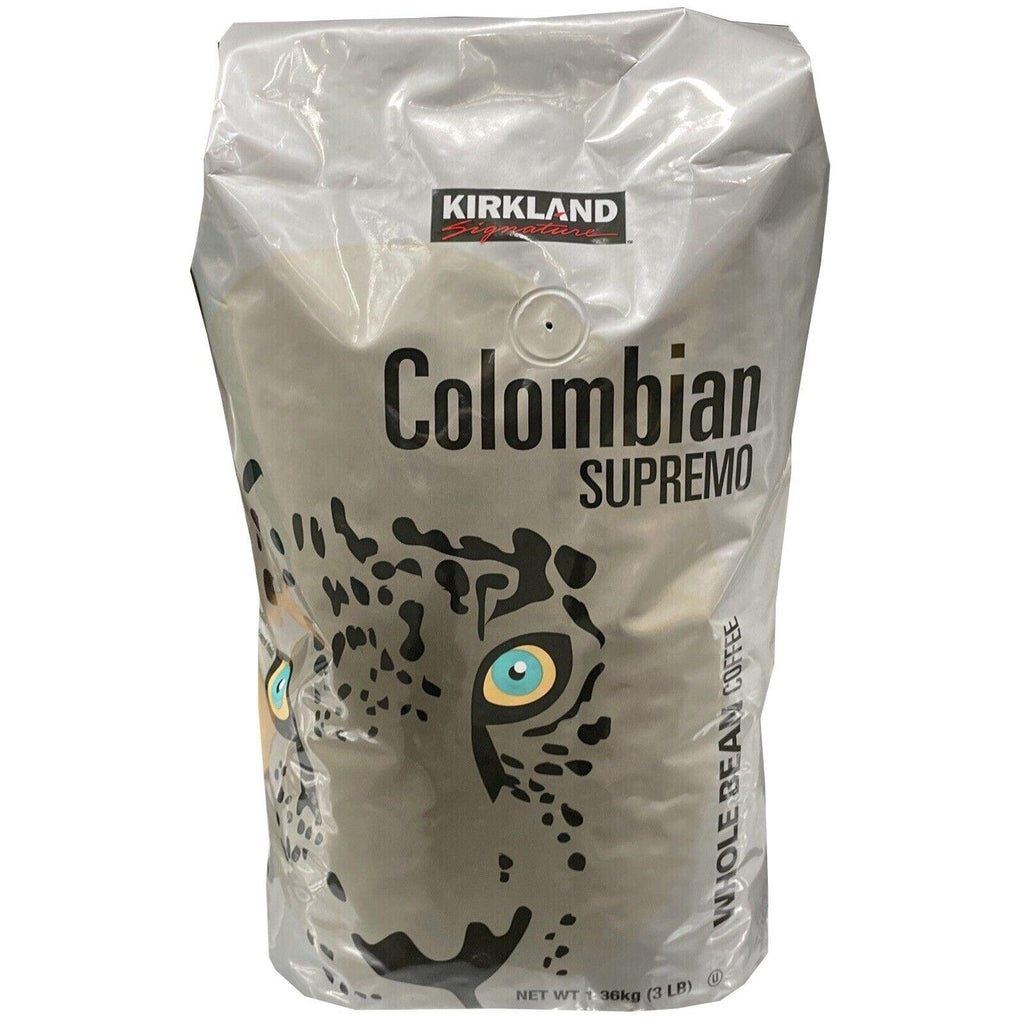 2 Packs Kirkland Colombian Supremo Coffee Beans, 48 Oz.