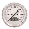 3-3/8 in. SPEEDOMETER 0-120 MPH OLD-TYME WHITE - greatparts