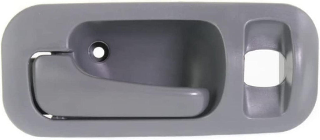 for Honda Civic Interior Door Handle Rear, Driver Side Gray (1992-1995) | with Door Lock Hole | Trim: EX/DX/LX | HO1552102 | 72660SR4J02ZB