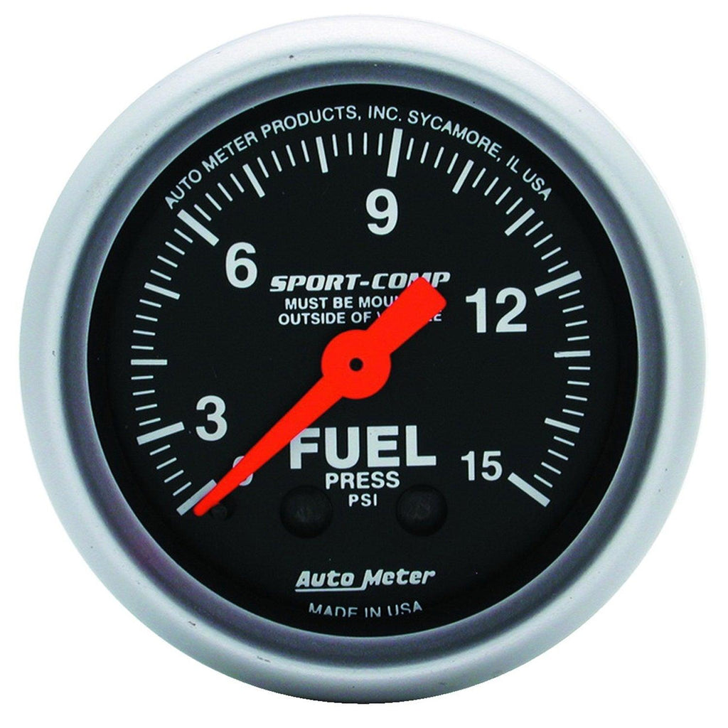 2-1/16 in. FUEL PRESSURE 0-15 PSI SPORT-COMP - greatparts