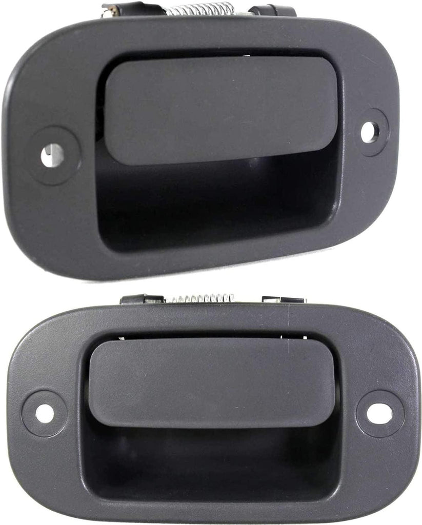 Interior Door Handle Set Compatible with 2005-2010 Dodge Dakota, Fits 2006-2009 Mitsubishi Raider, Fits 2011 Ram Dakota Rear, Driver and Passenger Side Black