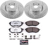 K4603-26 Front Z26 Carbon Fiber Brake Pads with Drilled & Slotted Brake Rotors Kit