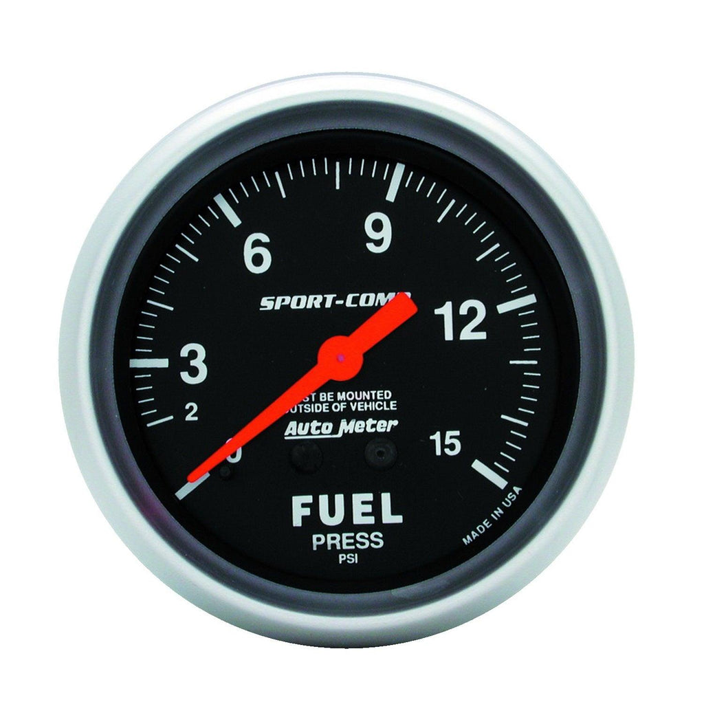 2-5/8 in. FUEL PRESSURE 0-15 PSI SPORT-COMP - greatparts