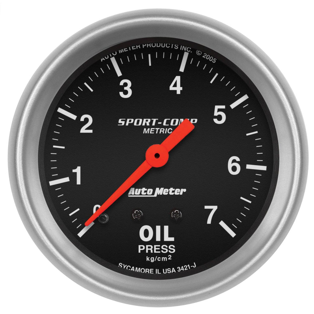 2-5/8 in. OIL PRESSURE 0-7 KG/CM2 SPORT-COMP - greatparts