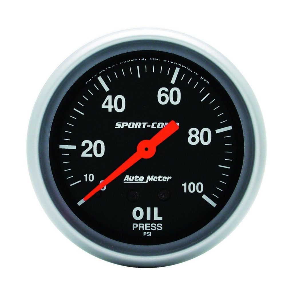 2-5/8 in. OIL PRESSURE 0-100 PSI SPORT-COMP - greatparts