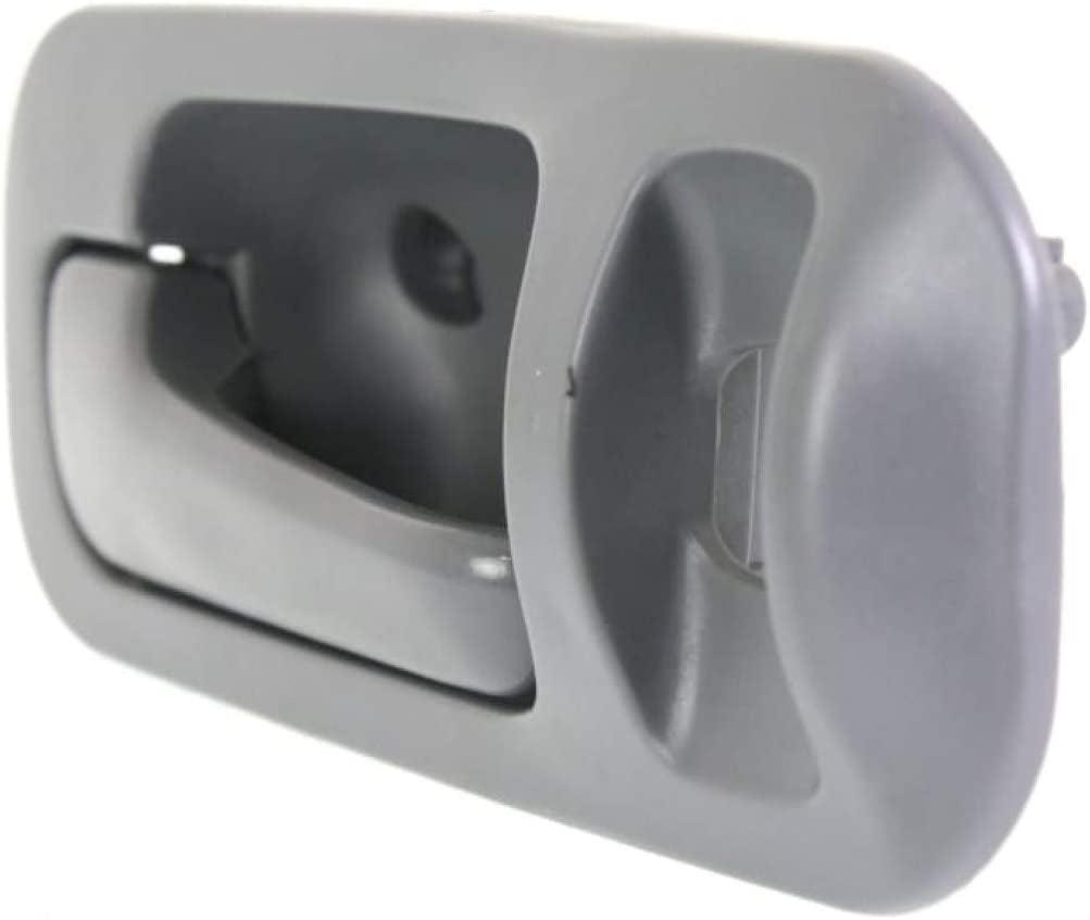 for Honda Civic Interior Door Handle Rear, Driver Side Gray (1992-1995) | with Door Lock Hole | Trim: EX/DX/LX | HO1552102 | 72660SR4J02ZB