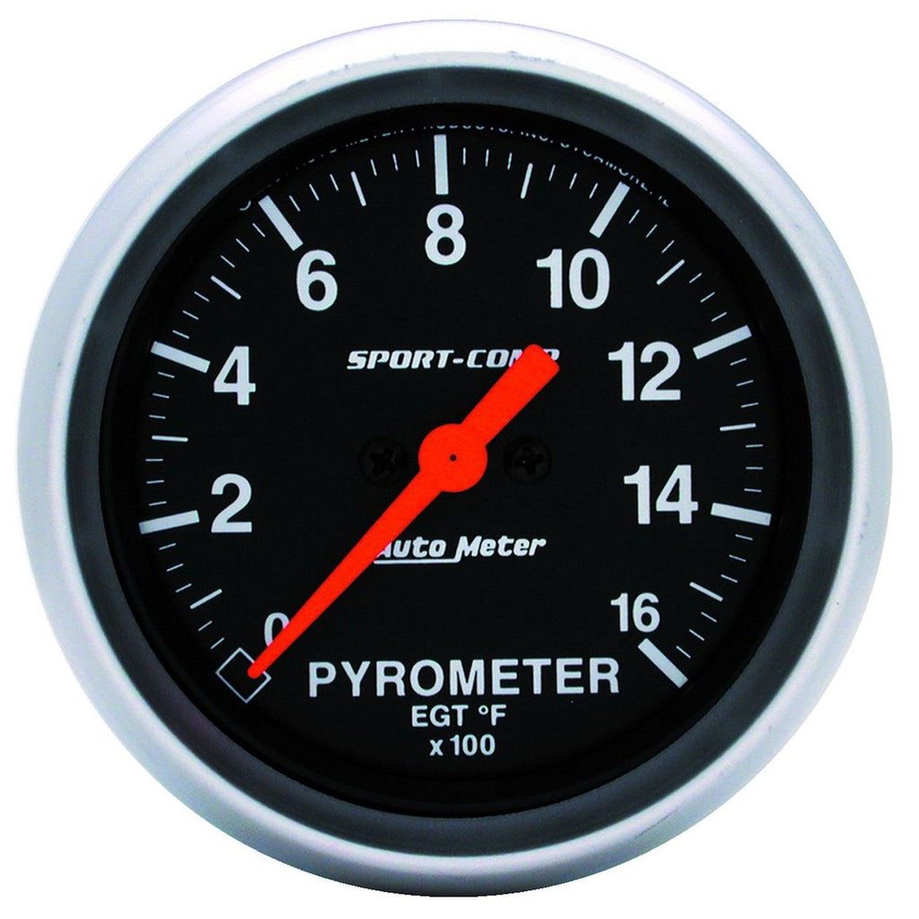 2-5/8 in. PYROMETER 0-1600 Fahrenheit SPORT-COMP - greatparts