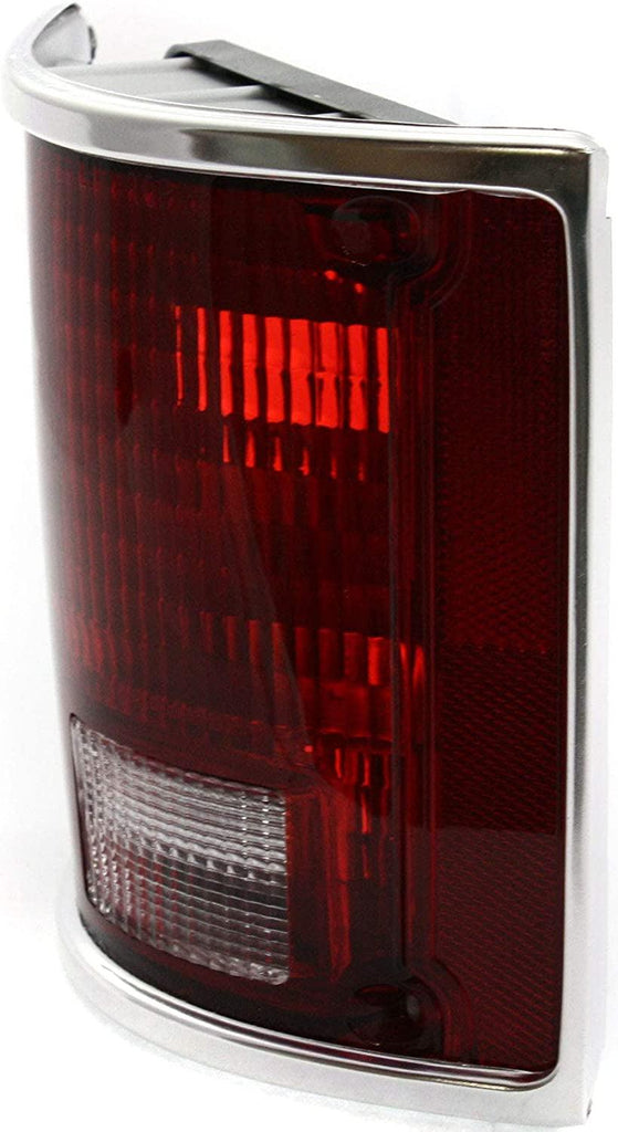 Tail Light for CHEVROLET SUBURBAN 78-91 LH Lens and Housing W/Chrome Trim