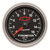 2-1/16 in. PYROMETER 0-1600 Fahrenheit GM BLACK - greatparts