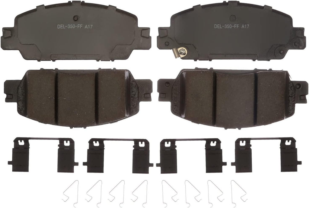 Gold 17D1860CH Ceramic Front Disc Brake Pad Set