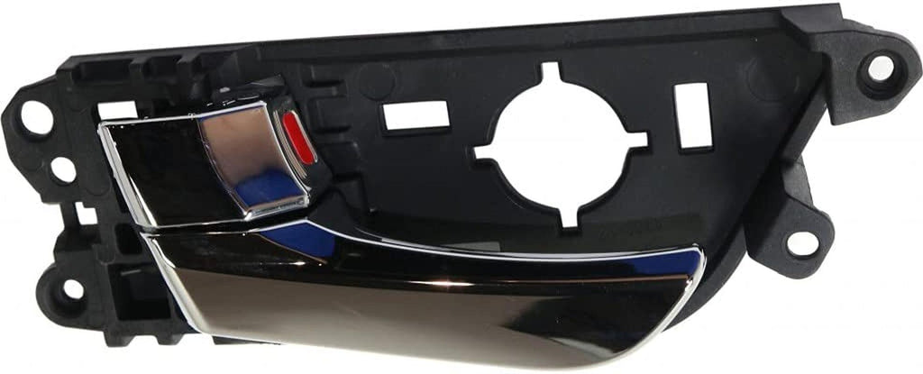 for Hyundai Veloster Interior Door Handle Front, Driver Side Chrome (2012-2017) | with Door Lock Button| Trim:All Submodels