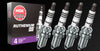 NGK (90465) LKR8BHX-S Ruthenium HX Spark Plug - Set of 4