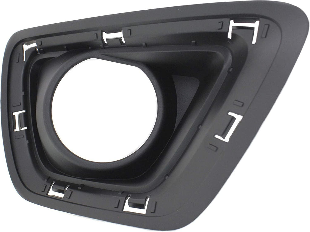 Front, Passenger Side Fog Light Trim Compatible with 2015-2021 Chevrolet Colorado Textured Black