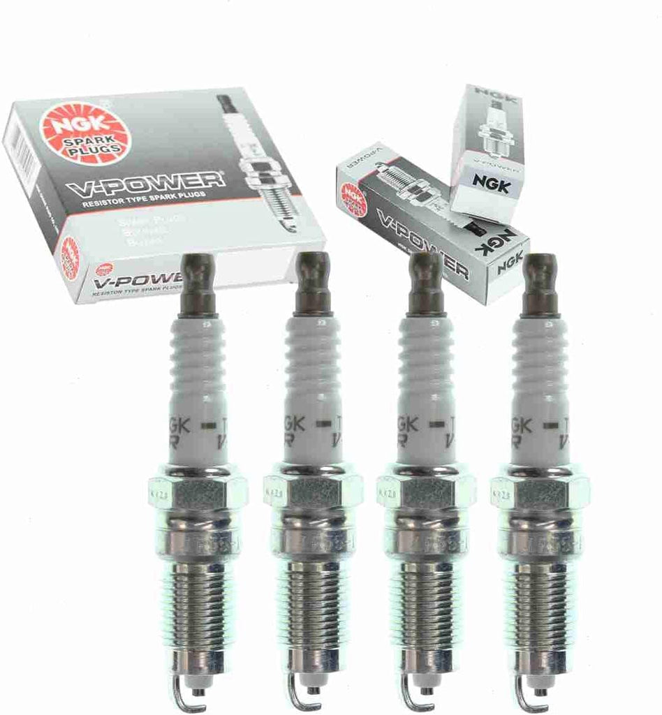 4 Pc NGK V-Power Spark Plugs Compatible with Chevrolet S10 2.2L L4 1994-1997