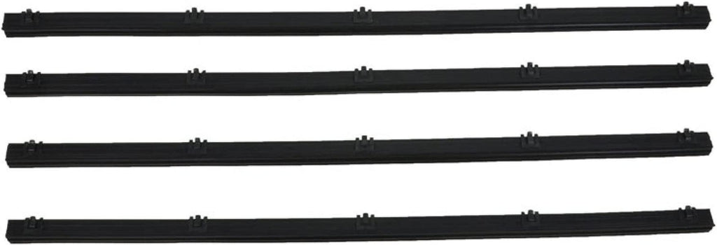 Window Sweep Felt & Run Channel Kit Set of 8 for 72-79 Dodge D W Series Pickup