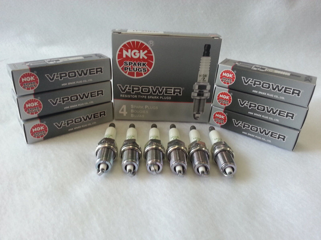 6-New NGK V-Power Copper Spark Plugs BPR6ES #7131 Made in Japan