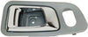 for Honda Pilot Interior Door Handle Front, Driver Side Green Bezel with Chrome Lever (2003-2008) | with Door Lock Hole| Trim:All Submodels